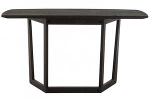 Console VARA en bois exotique noir Noir - Bois massif - 140 x 78 x 40 cm