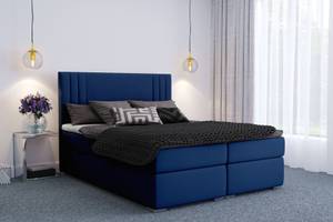 Boxspringbett MORI Blau - Breite: 160 cm - H3