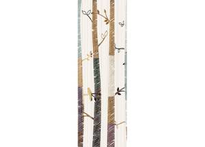Poster Bäume Naturfaser - Textil - 90 x 270 x 270 cm