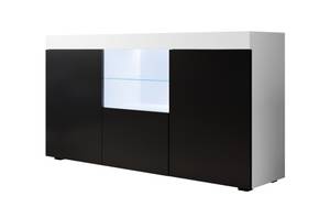 Sideboard Natolia Schwarz - Weiß