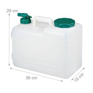 Wasserkanister mit Hahn 19 x 36 x 29 cm