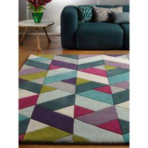 Teppich aus reiner Wolle FLASHY CHEVRON 140 x 200 cm