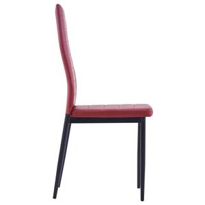 Esstisch und Stühle Rotbraun - Tiefe: 120 cm