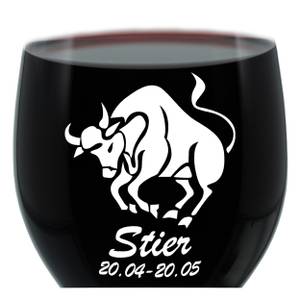 Gravur-Weinglas Sternzeichen Stier Glas - 9 x 23 x 9 cm