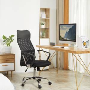 Bürostuhl ergonomisch A2-0093 Braun - Textil - 65 x 119 x 63 cm