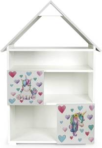 Bücherregal für Kinder - KLEINE HÜTTE Holzwerkstoff - 32 x 117 x 80 cm