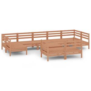 Garten-Lounge-Set Braun - Massivholz - Holzart/Dekor - 64 x 29 x 64 cm