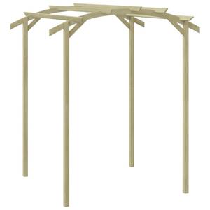 Pergola 44926 Grün - Massivholz - Holzart/Dekor - 197 x 210 x 180 cm