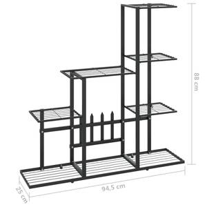 Blumenständer 3006847 Schwarz - Höhe: 88 cm