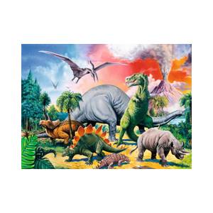 Puzzle Unter den Dinosauriern, 100 Teile Papier - 23 x 4 x 34 cm