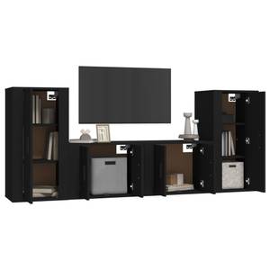 TV-Schrank 4er Set D618 Schwarz