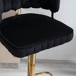 Tabouret de bar Mercury Ⅰ (lot de 2) Noir