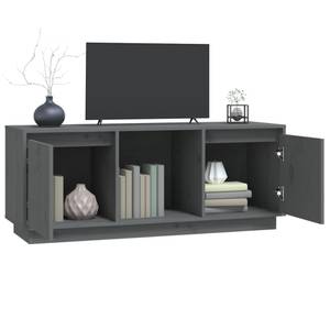 TV-Schrank D830 Grau - Massivholz - 35 x 44 x 111 cm