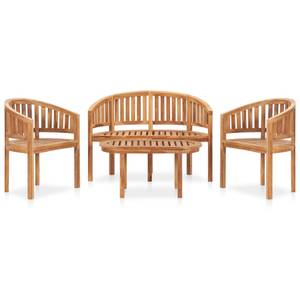 Garten-Lounge-Set Braun - Holzart/Dekor - Holz teilmassiv - 50 x 45 x 90 cm