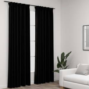 Rideau (lot de 2) 3003243 Noir - Hauteur : 245 cm