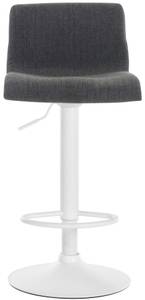 Tabouret de bar Hover Gris lava - Blanc