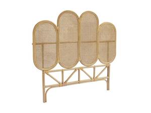 Bettkopfteil NILOMI Beige - Rattan - 6 x 130 x 140 cm