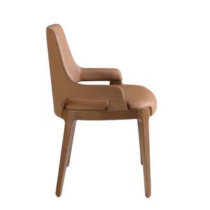 Chaise 4136 Marron - Cuir synthétique - Textile - 51 x 79 x 58 cm