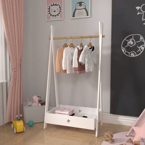 Garde-robe pour enfant Laxe Blanc - Matière plastique - 73 x 126 x 43 cm