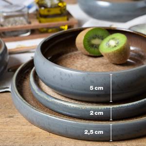 SOLID Steinzeug Geschirr-Set 18tlg Beige - Keramik - Ton