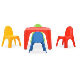 Table et chaise pour enfants Matière plastique - Polyrotin - 55 x 38 x 55 cm