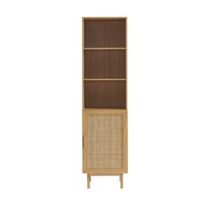 Armoire June Marron - En partie en bois massif - 50 x 190 x 38 cm