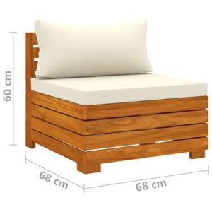 Garten-Lounge-Set (9-teilig) 3013017-11 Weiß - Massivholz - Holzart/Dekor - 68 x 30 x 68 cm