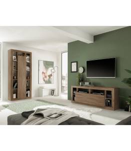 Meuble TV Rimini Marron - Bois manufacturé - 40 x 66 x 172 cm