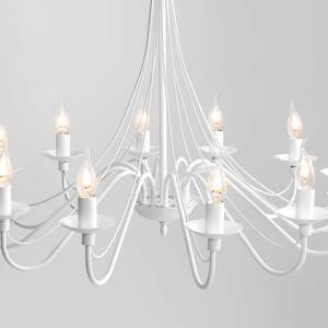 Chandelier ROSABELLA Blanc - Nb d'ampoules : 12