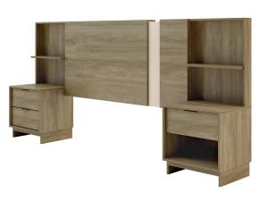 Tête de lit NOVOLI Beige - Bois manufacturé - 39 x 116 x 264 cm