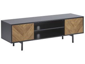 Meuble TV SALINA Noir - Marron - Bois manufacturé - 140 x 45 x 40 cm