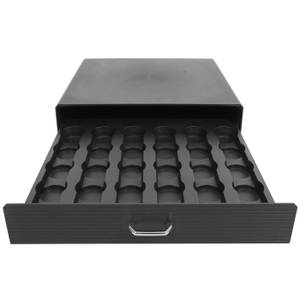 Schubladenbox L98 Schwarz - Kunststoff - 34 x 7 x 31 cm