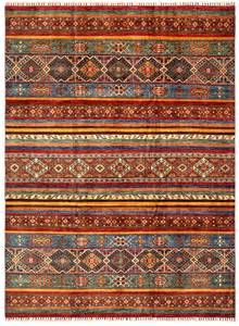 Tapis Torkman XXXIII Rouge - Textile - 172 x 1 x 244 cm