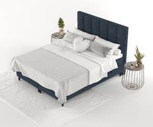 Premium Boxspringbett Anabelle Blau - Breite: 200 cm