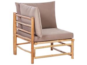 Chaise de jardin CERRETO Beige - Chêne clair - Taupe - 67 x 67 cm