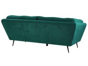 3-Sitzer Sofa LENVIK Schwarz - Grün - Textil - 210 x 75 x 90 cm