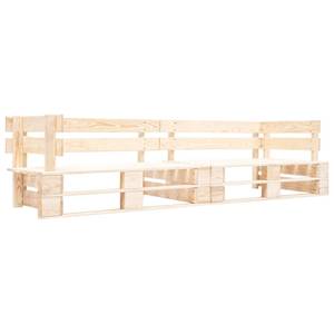 Palettenbank 297741 Braun - Holzwerkstoff - Holzart/Dekor - 220 x 55 x 66 cm