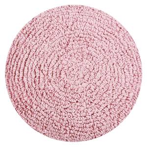 Coussin en coton lavable, ROUND STAR Rose foncé