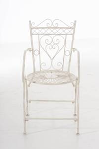 Chaises de jardin Sheela Blanc crème