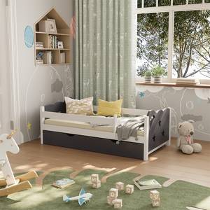 Lit pour enfant Jessica Gris - Blanc