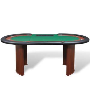 Poker Tisch 292052 Grün - Holzwerkstoff - 107 x 81 x 208 cm