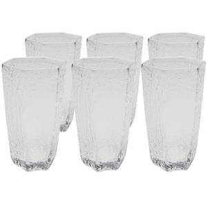 Verres hauts Cascata (lot de 6) Translucide