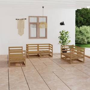 Garten-Lounge-Set Braun - Massivholz - Holzart/Dekor - 70 x 67 x 70 cm