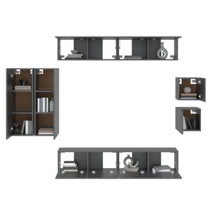 TV-Schrank 8er Set D748 Schwarz