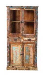 RIVERBOAT Vitrine Massivholz - 90 x 180 x 40 cm