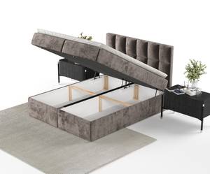 Boxspringbett Essence Taschenfederkern Braun - Breite: 140 cm