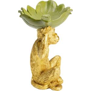 Deko Schale Banana Leaf Gold - Kunststoff - Stein - 24 x 22 x 14 cm