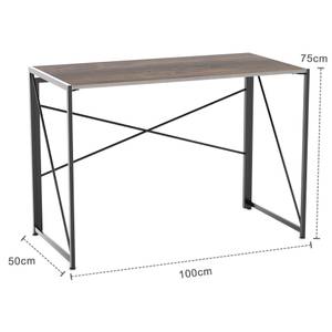 Robuster Computertisch Arbeitstisch Braun - Holzwerkstoff - 49 x 75 x 100 cm