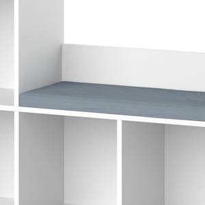 Regal Luigi Weiß mit Sitzbank Weiß - Holzwerkstoff - 107 x 89 x 31 cm