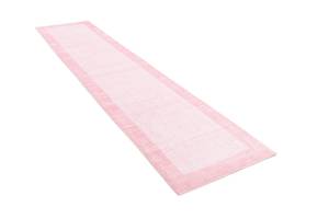 Tapis de passage Darya DXXXVI Rose foncé - Textile - 81 x 1 x 396 cm